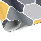 粋な六角形パターン ラッピングペーパー (ロールコーナー)