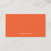 粋な円形の半分の   はっきりしたで抽象的でモダンな色 名刺 (裏面)