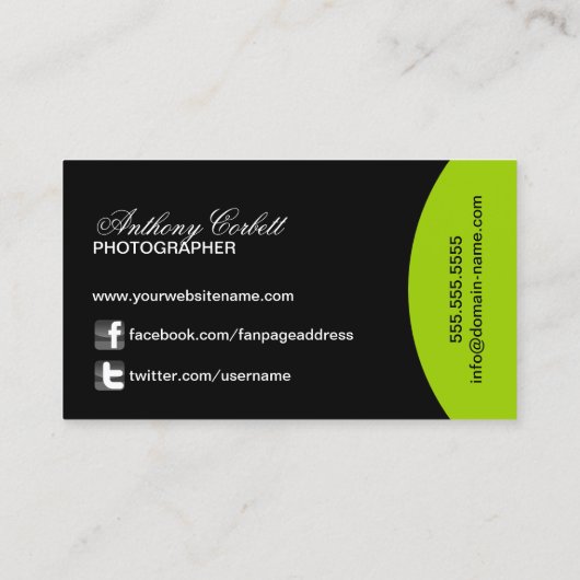 粋な写真撮影 名刺 (裏面)