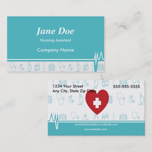 粋な医学の名刺 名刺 (正面/裏面)