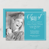 粋な卒業 招待状 (正面/裏面)