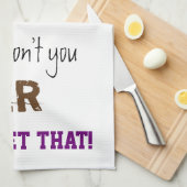 粋な印刷の名前をカスタムするの台所タオル キッチンタオル (四つ折り)