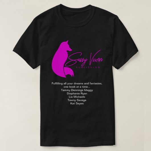 粋な口やかましい女の出版の独占記事はPrpl Vixeを書きます Tシャツ (デザイン正面)