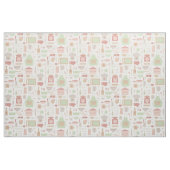 粋な台所炊事用具パターン ファブリック (ファットクウォーター)