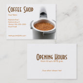 粋な喫茶店の名刺 名刺 (正面/裏面)