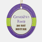 粋な女の子部屋の印のオーナメント セラミックオーナメント (左)