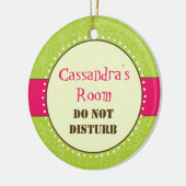 粋な女の子部屋の印のオーナメント セラミックオーナメント (左)