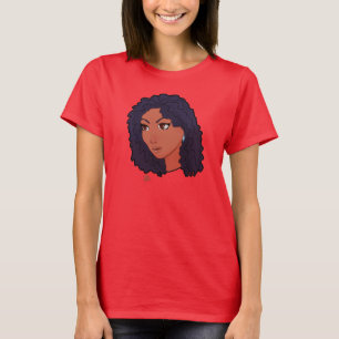 粋な女の子--波状 Tシャツ