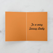 粋な女性第30バースデー・カード カード (内部)