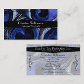 粋な孔雀の羽 名刺 (正面/裏面)