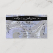 粋な孔雀の羽 名刺 (裏面)