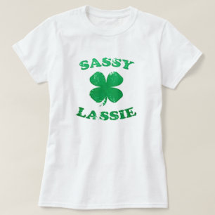 粋な少女;ラッシーのセントパトリックの日のティー Tシャツ