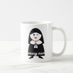 粋な尼僧のマグ コーヒーマグカップ