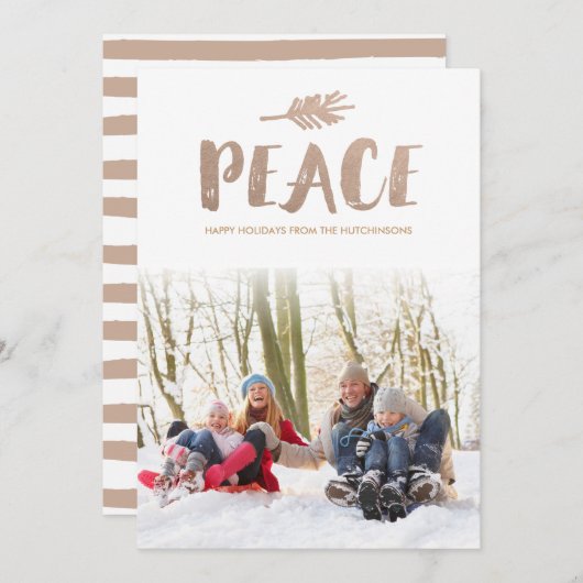 粋な平和休日の写真カード シーズンカード (正面/裏面)