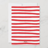 粋な平和休日の写真カード-赤 シーズンカード (裏面)