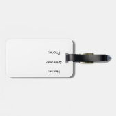 粋な態度の荷物のラベル ラゲッジタグ (裏面横)