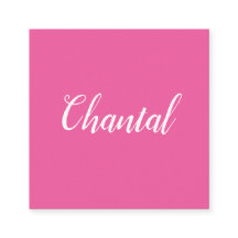 粋な手書きの最小主義のピンクの名刺