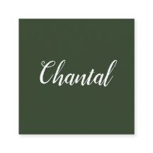 粋な手書きの最小主義の緑の名刺