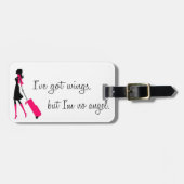 粋な搭乗員の荷物のラベル ラゲッジタグ (正面横)