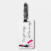 粋な搭乗員の荷物のラベル ラゲッジタグ (裏面縦)