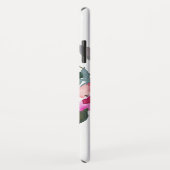 粋な水彩画の花のかわいらしくファンシーなモノグラム Case-Mate iPhoneケース (裏面/右)