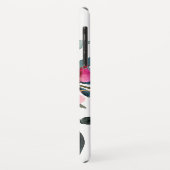 粋な水彩画の花のかわいらしくファンシーなモノグラム Case-Mate iPhoneケース (裏面/左)