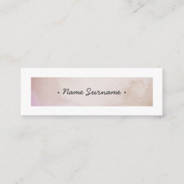 粋な水彩画はブラウンの小型名刺をかき立てます スキニー名刺