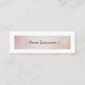 粋な水彩画はブラウンの小型名刺をかき立てます スキニー名刺 (正面)