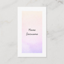 粋な水彩画は縦の名刺をかき立てます