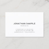 粋な洗練されたシンプルな設計のモダンの平野 名刺 (正面)