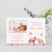 粋な熱帯カメの写真の誕生の発表 案内状 (スタンド正面)