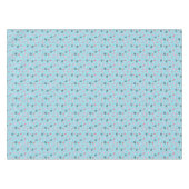 粋な熱帯フラミンゴ及びスイカパターン テーブルクロス (正面(横))