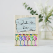 粋な熱帯傘の飲み物 招待状 (スタンド正面)