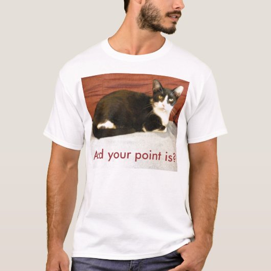 粋な猫 Tシャツ (正面)