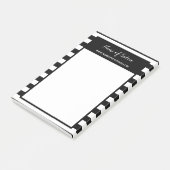 粋な白黒のストライプ毛および美容院 ポストイット (アングル)