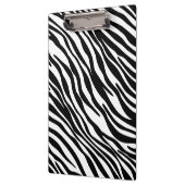 粋な白黒シマウマのプリントのクリップボード クリップボード (左)