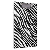 粋な白黒シマウマのプリントのクリップボード クリップボード (右)