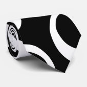 粋な白黒レトロのデザイン。 カスタム ネクタイ (ロール)