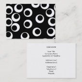 粋な白黒レトロの設計 名刺 (正面/裏面)