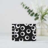 粋な白黒レトロの設計 名刺 (スタンド正面)