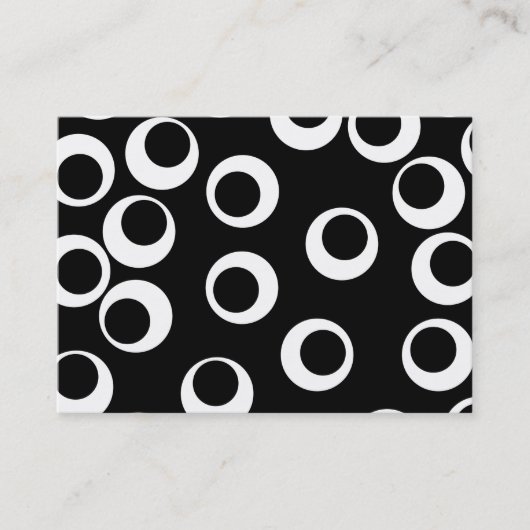 粋な白黒レトロの設計 名刺 (正面)