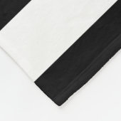 粋な白黒蝶は名前と縞で飾ります フリースブランケット (角)