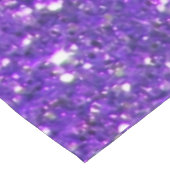 粋な紫色のきらめくなグリッターの輝き テーブルクロス (アングル)