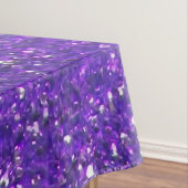 粋な紫色のきらめくなグリッターの輝き テーブルクロス (インサイチュ)