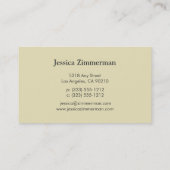 粋な至福のオアシスの名刺 名刺 (裏面)