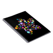 粋な花いっぱいのノート ノートブック (右側)