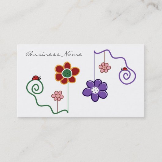 粋な花の名刺 名刺 (正面)