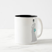 粋な花嫁のマーサのブドウ園のマグ ツートーンマグカップ (正面右)