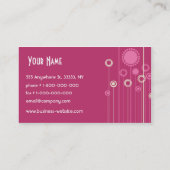 粋な花柄の名刺 名刺 (裏面)