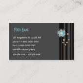 粋な花柄の名刺 名刺 (裏面)